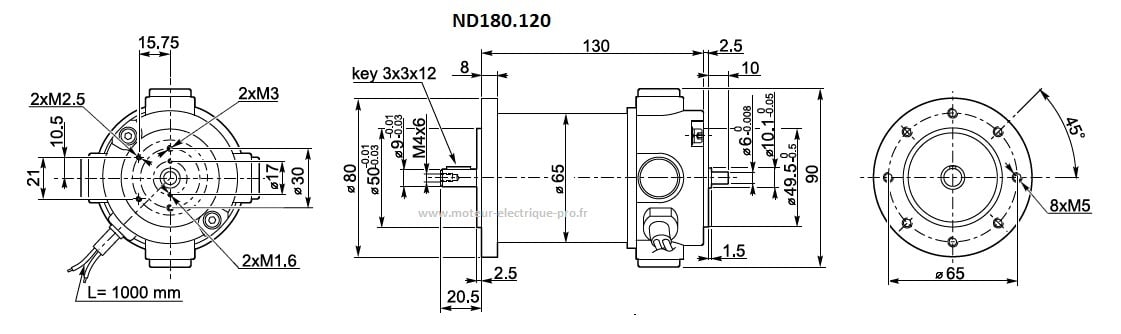 Moteur électrique Transtecno ND180.120