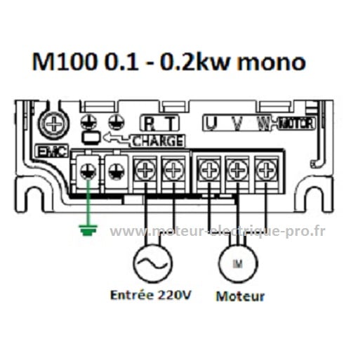 Variateur M100 LS Electrique 0.2kw branchement