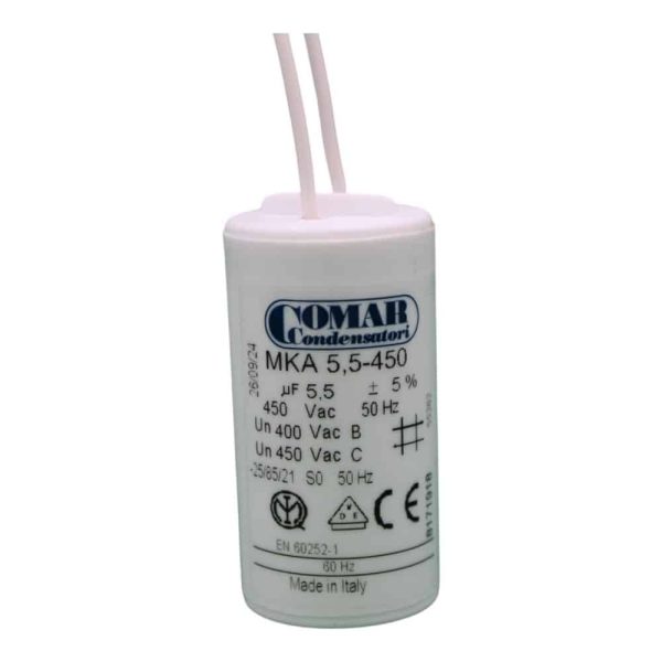Condensateur permanent - 5.5μf 450V (fils)