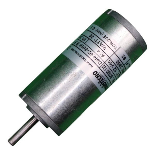 Moteur électrique 12V Transtecno EC020-120 dessus