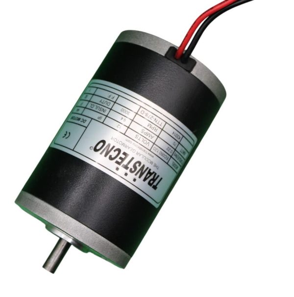 Moteur électrique 12V Transtecno EC050-12E dessus